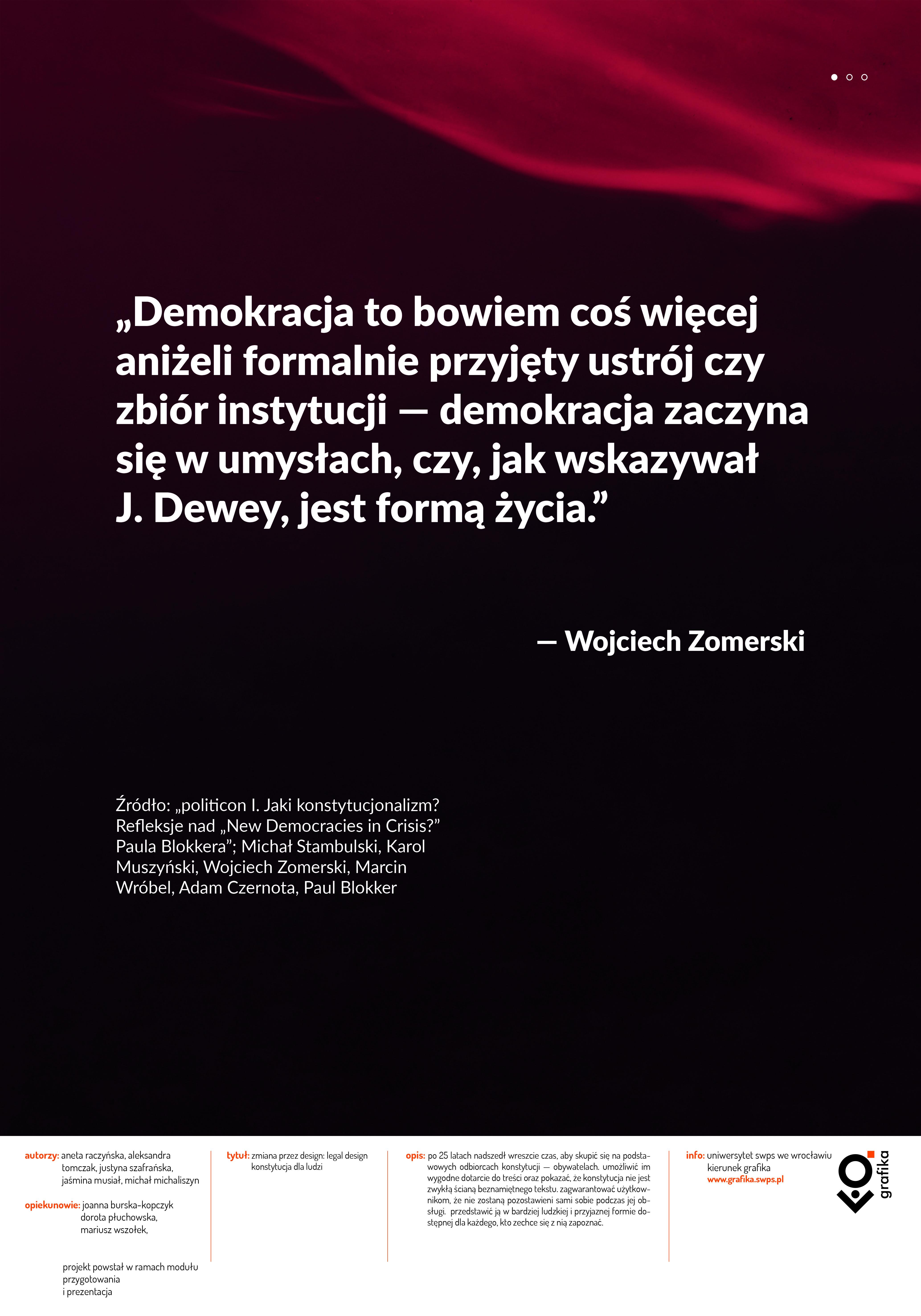 Wystawa z zakresu legal design – prace dotyczą Konstytucji RP