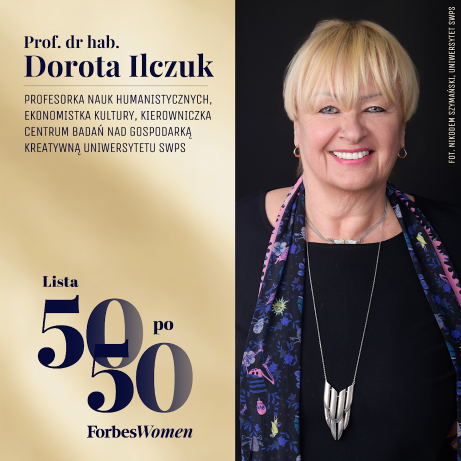 Profesor Dorota Ilczuk na liście „50 po 50” magazynu „Forbes Women” 