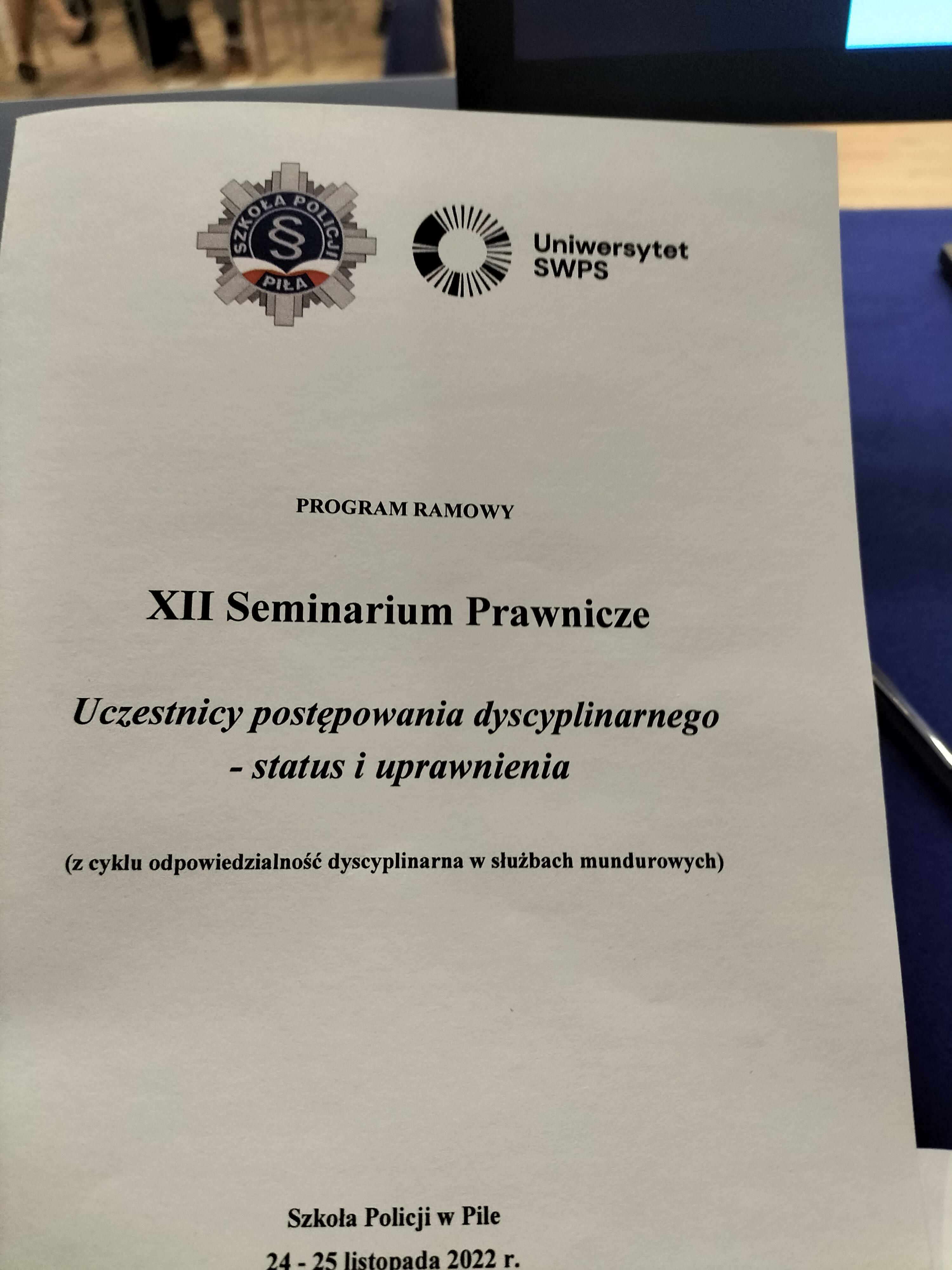 Seminarium prawnicze w Pile