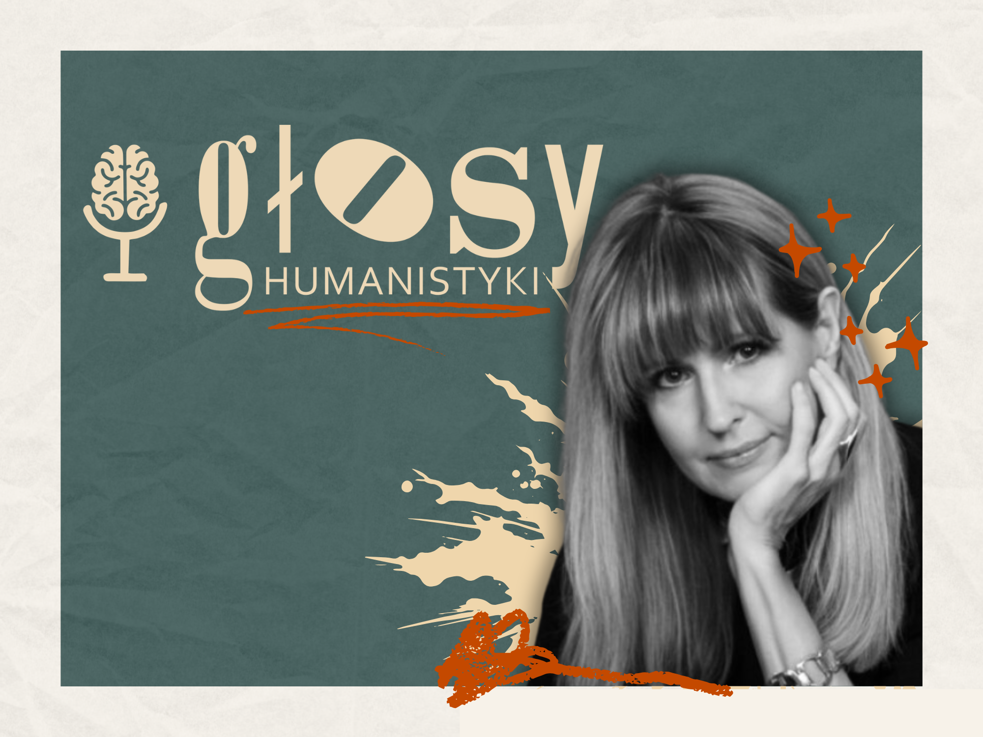 Ewa Domańska i logo „Głosów Humanistyki”