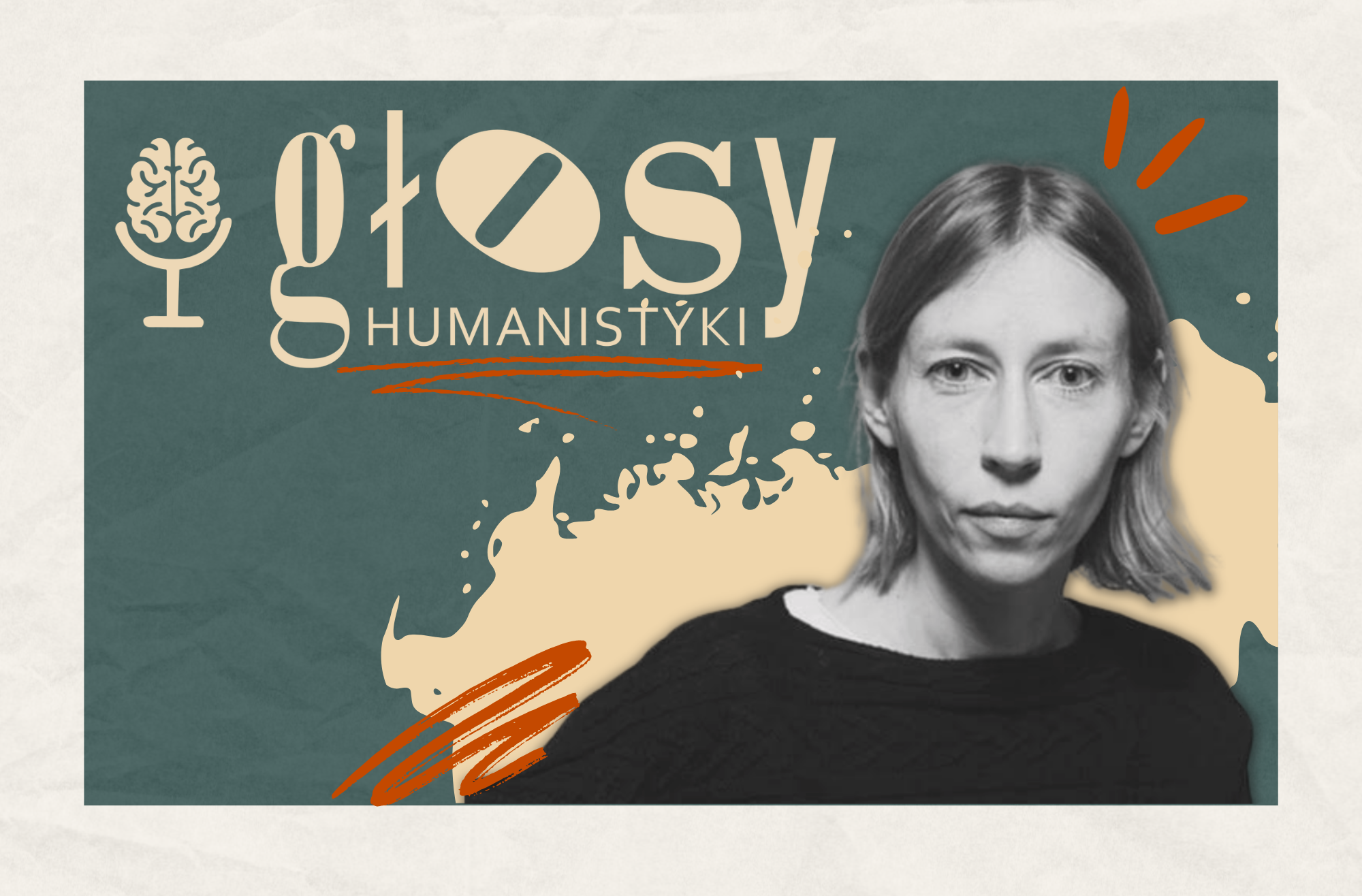 Karolina Szafarzyńska i logo „Głosów Humanistyki”