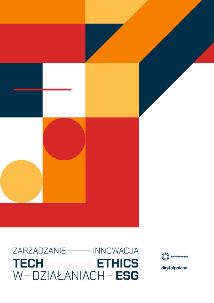Okładka raportu „Zarządzanie innowacją: tech ethics w działaniach ESG”